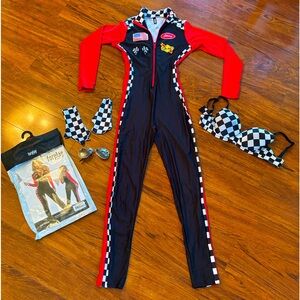 Women’s Adult Foreplay Top Speed / F1 Racing / Race Car  Costume  Small/ Medium